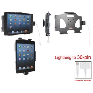 Resim Brodit Halter mit Kugelgelenk für  Apple iPad Mini, Achtung: Halter ist nur für die Aufnahme des abgebildeten Original Kabel (Apple MD824ZM/A 30-Pin-Dock auf Lightning Anschluss) vorgesehen!