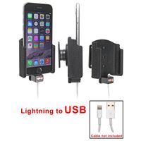 Resim Brodit Halter mit Kugelgelenk für  Apple iPhone 6, Gepolstert (Filzschutz), Achtung: Nur für die Aufnahme des abgebildeten Original Kabel (Apple MD818ZM/A mit Lightning Anschluss) vorgesehen!