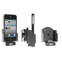 Resim Brodit Halter mit Apple-Durchgangsstecker- und Kugelgelenk für  Apple iPhone 4 / iPhone 4S, (für die Benutzung mit dünnen Skins - z.B. Incipio Feather / NICHT Bumper!)