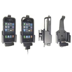 Resim Brodit Halter mit Apple-Durchgangsstecker- und Kugelgelenk für  Apple iPhone 4 / iPhone 4S, Vertikale oder Horizontale Position - Auch für die Benutzung mit Skins (Verstellbar)