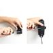 Bild von Brodit Halter Aktiv USB, 12V, für  Samsung i9300 Galaxy S3 / i9305 Galaxy S3 LTE / i9500 Galaxy S4 / i9505 Galaxy S4 / i9506 Galaxy S4 LTE+ / i9515 Galaxy S4 Value Edition, inkl. USB-Ladegerät, passend für Geräte mit dünnen Skins!