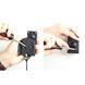 Picture of Brodit Halter Aktiv USB, 12V, für  Apple iPhone 5 / iPhone 5S, inkl. USB-Ladegerät, Verstellbar (seitlich), für Geräte mit dünnen Skins (Schutzhüllen) - Maximale Maße: Breite 59-63 mm, Dicke: 6-10 mm, Ladekabel ist von Apple lizenziert!