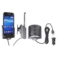 Bild von Brodit Halter Aktiv USB, 12V, für  Samsung i9190 Galaxy S4 Mini / i9195 Galaxy S4 Mini, inkl. USB-Ladegerät