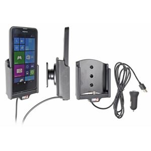 Bild von Brodit Halter Aktiv USB, 12V, für  Nokia Lumia 630 / Lumia 630 Dual / Lumia 635, inkl. USB-Ladegerät