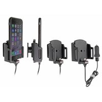 Picture of Brodit Halter Aktiv USB, 12V, für  Apple iPhone 6, inkl. USB-Ladegerät, Verstellbar (seitlich), für Geräte mit dünnen Skins (Schutzhüllen), Ladekabel ist von Apple lizenziert!