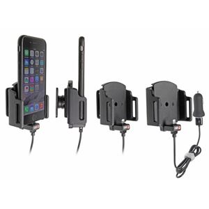 Picture of Brodit Halter Aktiv USB, 12V, für  Apple iPhone 6, inkl. USB-Ladegerät, Verstellbar (seitlich), für Geräte mit dünnen Skins (Schutzhüllen), Ladekabel ist von Apple lizenziert!