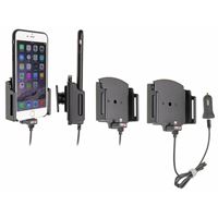Picture of Brodit Halter Aktiv USB, 12V, für  Apple iPhone 6 Plus, inkl. USB-Ladegerät, Verstellbar (seitlich), für Geräte mit dünnen Skins (Schutzhüllen), Ladekabel ist von Apple lizenziert!