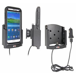 Bild von Brodit Halter Aktiv USB, 12V, für  Samsung SM-G900 Galaxy S5 / SM-G901F Galaxy S5 Plus, inkl. USB-Ladegerät, passend für Geräte mit Otterbox Defender Hülle!