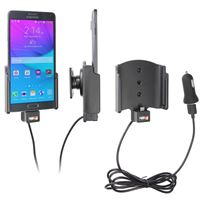 Bild von Brodit Halter Aktiv USB, 12V, für  Samsung SM-N910 Galaxy Note 4, inkl. USB-Ladegerät, passend für Geräte mit Otterbox Defender Hülle!