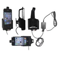 Resim Brodit Halter Aktiv, mit Festanschluss, 12/24V, für  Apple iPhone 4 / iPhone 4S, Drehbar, für Horizontale oder Vertikale Position
