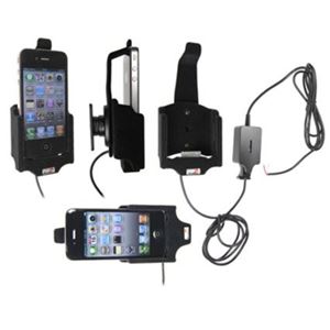 Resim Brodit Halter Aktiv, mit Festanschluss, 12/24V, für  Apple iPhone 4 / iPhone 4S, Drehbar, für Horizontale oder Vertikale Position