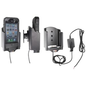 Resim Brodit Halter Aktiv, mit Festanschluss, 12/24V, für  Apple iPhone 4 / iPhone 4S, passend für Geräte mit Otterbox Defender Hülle!