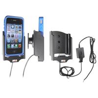 Resim Brodit Halter Aktiv, mit Festanschluss, 12/24V, für  Apple iPhone 4 / iPhone 4S, passend für Geräte mit Otterbox Defender Hülle!