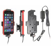 Resim Brodit Halter Aktiv, mit Festanschluss, 12/24V, für  Apple iPhone 6, Verstellbar (oben), für Geräte mit größeren Skins (Schutzhüllen), Ladekabel ist von Apple lizenziert!