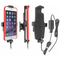 Resim Brodit Halter Aktiv, mit Festanschluss, 12/24V, für  Apple iPhone 6 Plus, Verstellbar (oben), für Geräte mit größeren Skins (Schutzhüllen), Ladekabel ist von Apple lizenziert!