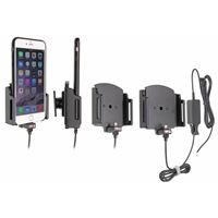 Resim Brodit Halter Aktiv, mit Festanschluss, 12/24V, für  Apple iPhone 6 Plus, Verstellbar (seitlich), für Geräte mit dünnen Skins (Schutzhüllen), Ladekabel ist von Apple lizenziert!