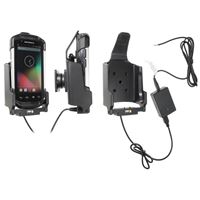 Resim Brodit Halter Aktiv, mit Festanschluss, 12/24V, für  Motorola Symbol TC70, für horizontale + vertikale Befestigung, mit sicherem Halt!