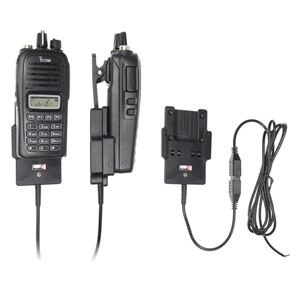 Resim Brodit Halter Aktiv, mit Festanschluss, 12/24V, für  iCom IC-F1000 / IC-F1000S / IC-F1000T / IC-F2000 / IC-F2000S / IC-F2000T / IC-F29SR
