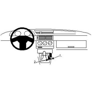 Resim Brodit ProClip für Alfa Romeo 155, ab Baujahr 1992 bis 1997