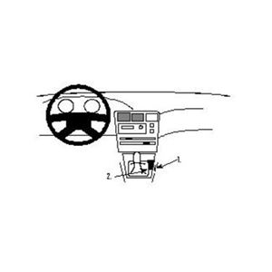 Image de Brodit ProClip für Toyota Corolla, ab Baujahr 1993 bis 1997