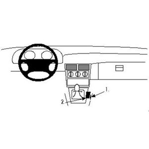 Resim Brodit ProClip für Daewoo Espero, ab Baujahr 1995