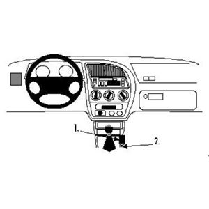 Image de Brodit ProClip für Peugeot 306, ab Baujahr 1993 bis 2002