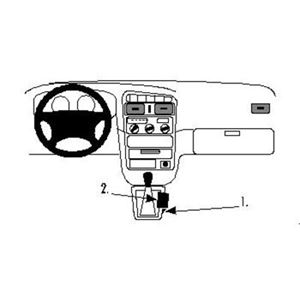 Image de Brodit ProClip für Toyota Avensis, ab Baujahr 1998 bis 2002
