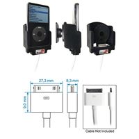 Resim Brodit Halter mit Apple-Durchgangsstecker- und Kugelgelenk für Apple iPod 2nd Generation / 3rd Generation / 4rd Generation / iPod Photo / iPod 5th Generation mit Video / iPod Classic - 80 GB