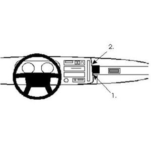 Image de Brodit ProClip für Volvo 480 ES, ab Baujahr 1986 bis 1991