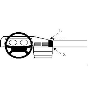 Image de Brodit ProClip für Mercedes 190 (W103), ab Baujahr 1984 bis 1992