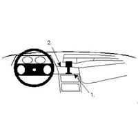 Image de Brodit ProClip für Opel Kadett E, ab Baujahr 1986