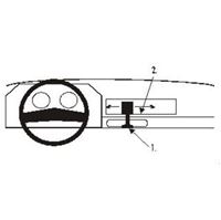 Image de Brodit ProClip für Toyota Corolla, ab Baujahr 1985 bis 1987