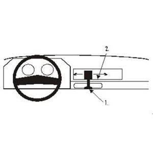 Image de Brodit ProClip für Toyota Corolla, ab Baujahr 1985 bis 1987