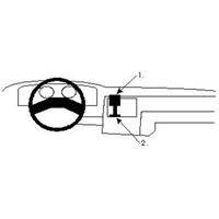 Resim Brodit ProClip für Ford Orion, ab Baujahr 1986 bis 1990