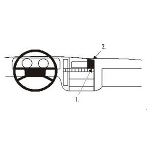 Image de Brodit ProClip für Opel Omega, ab Baujahr 1987 bis 1993