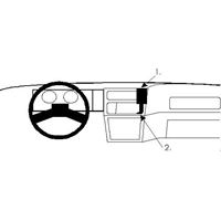 Resim Brodit ProClip für Ford Sierra, ab Baujahr 1987 bis 1989