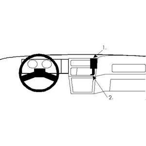 Image de Brodit ProClip für Ford Sierra, ab Baujahr 1987 bis 1989