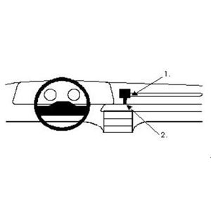 Resim Brodit ProClip für Ford Scorpio, ab Baujahr 1986 bis 1991