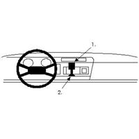 Image de Brodit ProClip für Opel Corsa, ab Baujahr 1984 bis 1992