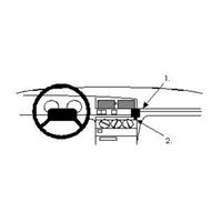 Image de Brodit ProClip für Peugeot 405, ab Baujahr 1988 bis 1992