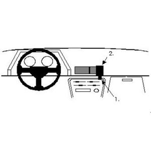 Image de Brodit ProClip für Toyota Celica, ab Baujahr 1986 bis 1989