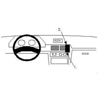 Immagine di Brodit ProClip für Mitsubishi Lancer, ab Baujahr 1989 bis 1992