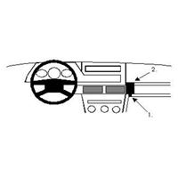 Resim Brodit ProClip für Fiat Tipo, ab Baujahr 1989 bis 1991