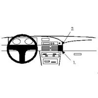 Image de Brodit ProClip für Toyota Corolla, ab Baujahr 1988 bis 1992