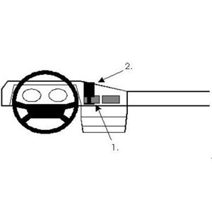 Image de Brodit ProClip für Mercedes 190 (W103), ab Baujahr 1984 bis 1992