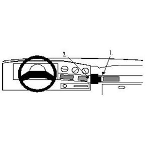 Resim Brodit ProClip für Ford Taurus, ab Baujahr 1989 bis 1990
