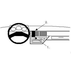 Image de Brodit ProClip für Nissan Micra, ab Baujahr 1988 bis 1992