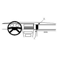 Image de Brodit ProClip für VW Caddy, ab Baujahr 1986 bis 1994