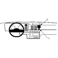 Resim Brodit ProClip für Chrysler Voyager, ab Baujahr 1988 bis 1990