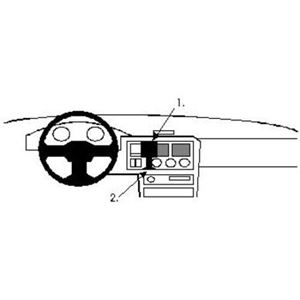 Resim Brodit ProClip für Ford Orion, ab Baujahr 1991 bis 1995